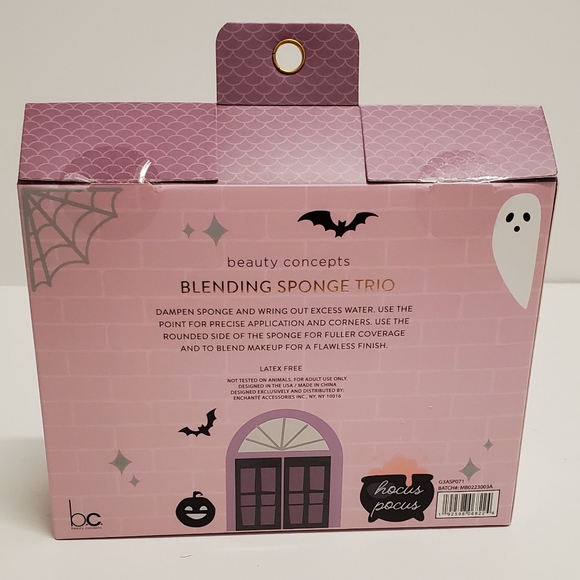 Halloween Ghost beauty concepts Pink Blending Sponge Trio NEW hocus pocus - Picture 2 of 2